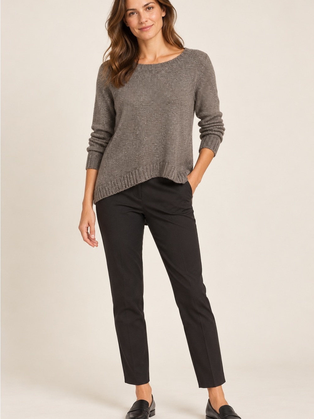 Margaret O’Leary $218 Wool Angora Cashmere Blend Sweater Retail
